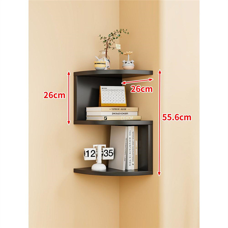 Noir-3 couches-rayon 26 cm-adhésif sans clous-vis d'expansion