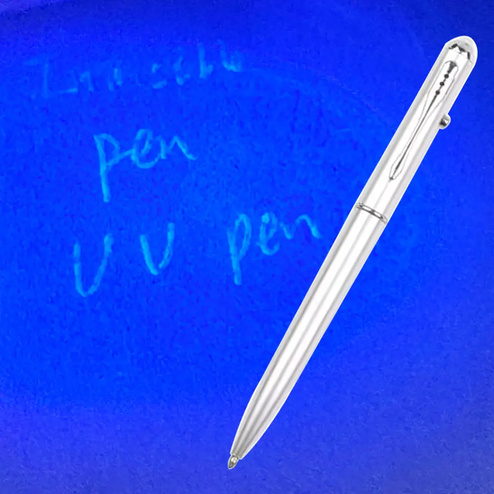 Stylo de tricherie d'espion magique de lumière UV menée promotionnelle avec l'encre invisible secrète pour des enfants d'enfants