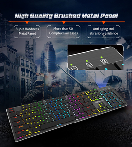 MEETION-teclado de juegos para MT-MK80, dispositivo de iluminación RGB programable con eje verde opcional, varios idiomas - Product Image 4