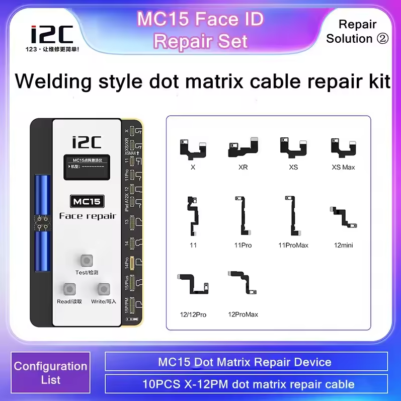 Cable de reparación de matriz de puntos X-12PM MC15 + 10PCS