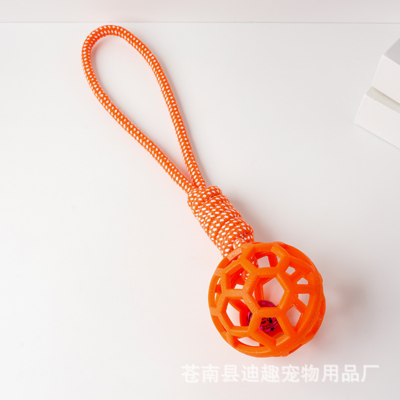 Cordon de tirage orange avec clochette, environ 98g, 40cm