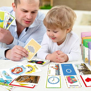 Thẻ Flash Chữ Đầu Tiên In Tùy Chỉnh Cho Trẻ Em, Từ Và Hình Ảnh Từ Vựng Tần Số Cao Cho Trẻ Mẫu Giáo Và Mẫu Giáo - Product Image 5