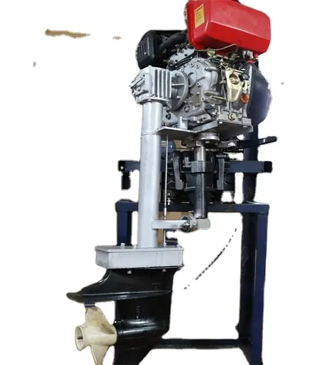 Motor externo 10hp 2 cilindros refrigerados, motor diesel marinho