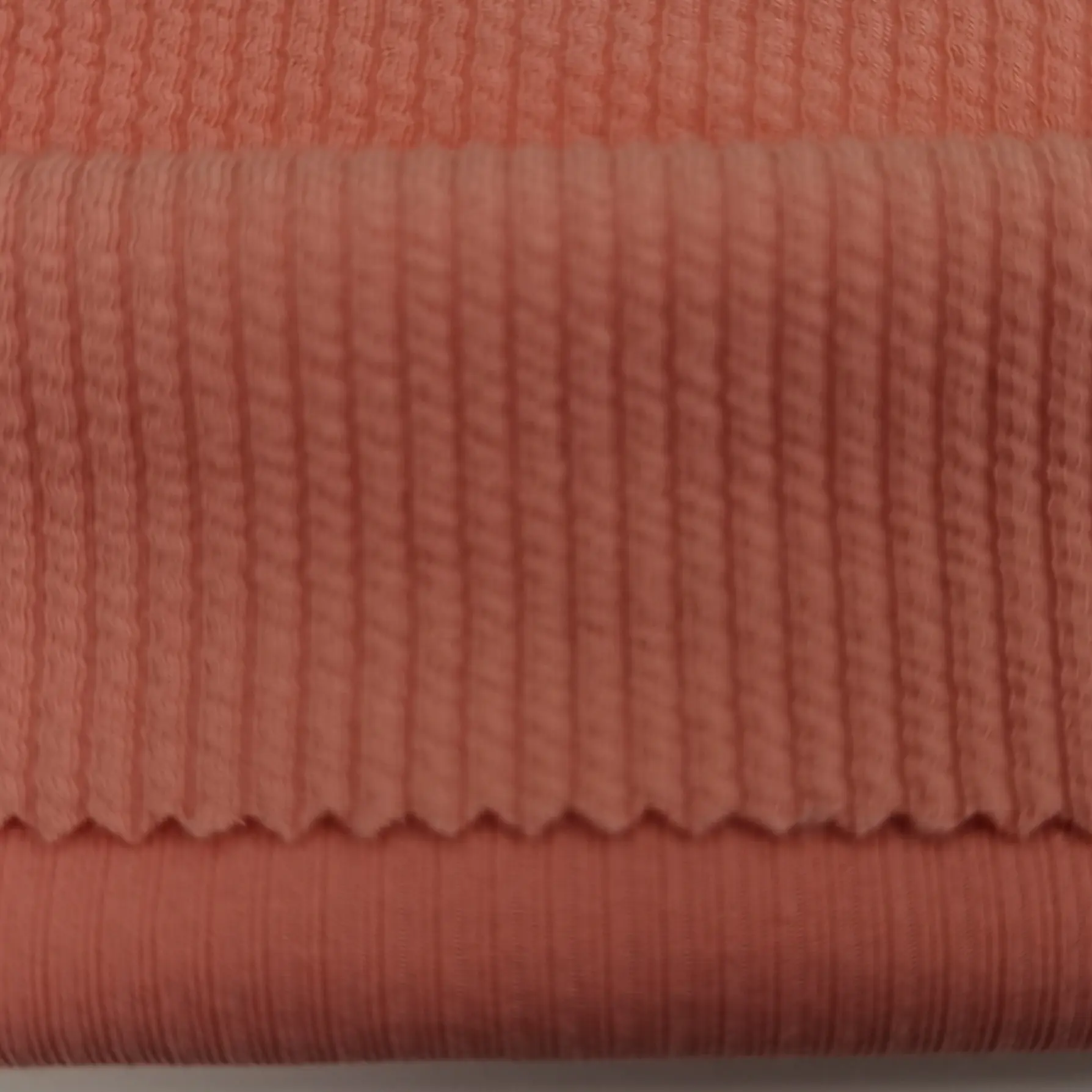 Medium Weight Tricot Jacquard Wedding Polyester Multi Striped Fabrics Stretch Knit Rib Fabric For Cuffs