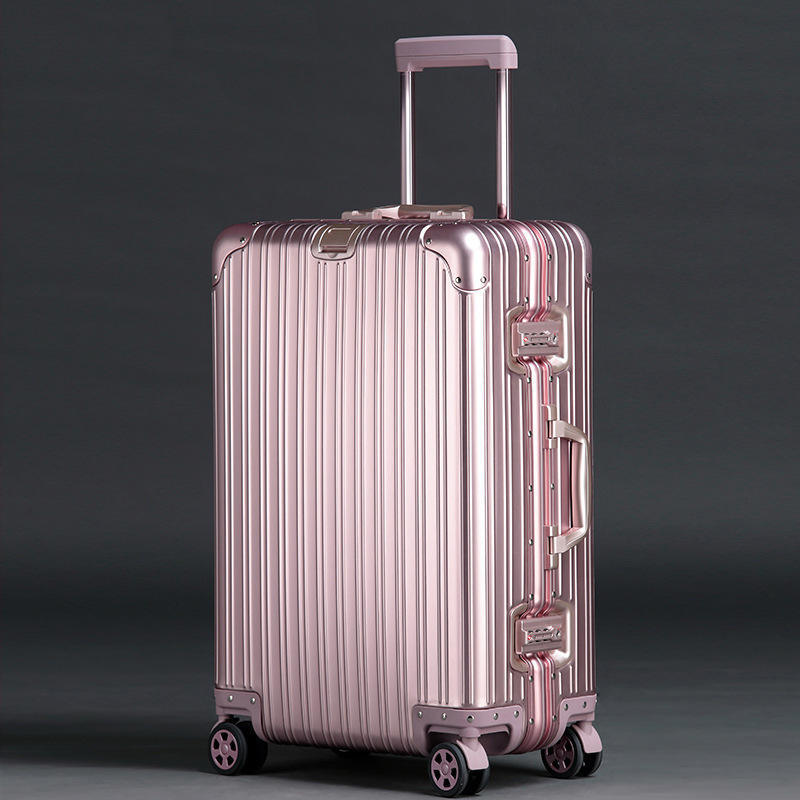 Valigetta in alluminio rosa