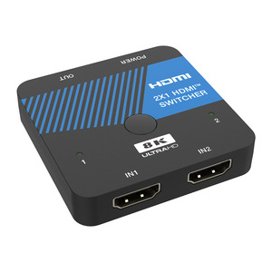 Conmutador 8K 2X1 HDMI, 2 entradas y 1 salida, alta calidad, HDMI2.1, HDCP2.3, compatible con 48Gbps, 8K @ 60Hz, 4K @ 120Hz, RGB, YCbCr 4:4:4/4:2:2