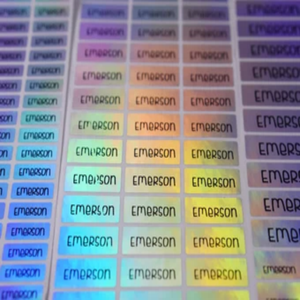 Design gratuito no MOQ bel nome del negozio personalizzato nome branding nome colore arcobaleno effetto adesivo etichetta design