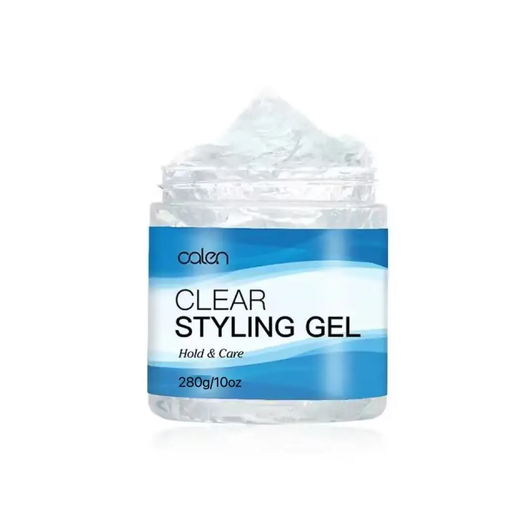 280g Etiqueta Privada estilo de sujeción fuerte pomada para el cabello ingredientes naturales Gel para peinar el cabello para trenza