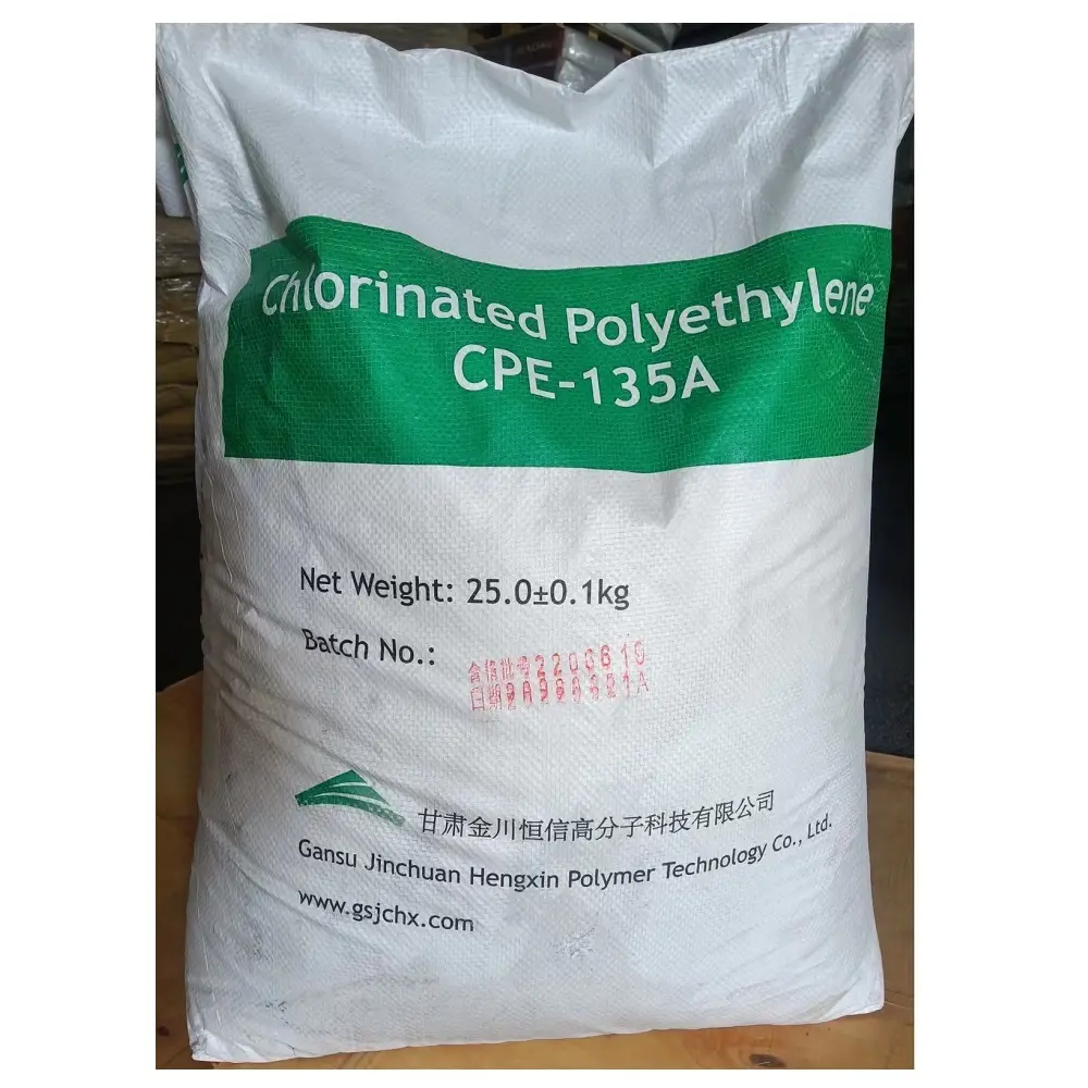 Fabricant fournit des matières premières chimiques en plastique polyéthylène chloré CPE 135A