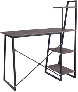 <strong>Computer</strong> Writing Desk with 3-Tier Shelf Modern Simple Study Desk Small Home Office PC Gaming Desk Laptop <strong>Notebook</strong> <strong>Table</strong> - Product Image 5