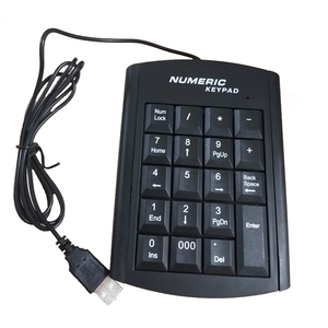 Miniteclado USB con diseño de luz numérico, teclado de ordenador portátil duradero, barato, TKL, numérico, con 19 teclas