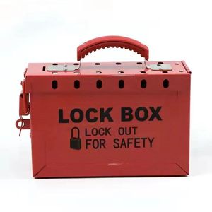 Red Loto Groupスチール安全ロックアウトボックス耐久性のある製品タイプと安全なキーコンビネーションロックキット付き - Product Image 2