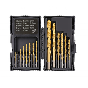 IFIXPRO 14Pcs <strong>Drill</strong> <strong>Bit</strong> <strong>Set</strong> for Metal 1.5 - 10mm <strong>Drill</strong> <strong>Bit</strong> <strong>Set</strong> for Metal and Plastic Portable High Speed Steel <strong>Drill</strong> <strong>Bit</strong> <strong>Set</strong> - Product Image 1