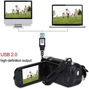 Videocámara de mano Full HD 16x Zoom digital, cámara digital Tragbar DV con sensor COMS Altavoz incorporado Cámara de video - Product Image 2