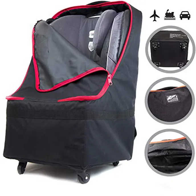 BSCI OEM Durable Baby Car Seat Travel Bag with Wheels