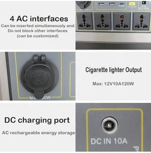 便携式电站家庭6000 Wh太阳能发电机，带usb-a usb-c端口交流插座便携式应急电源 - Product Image 6