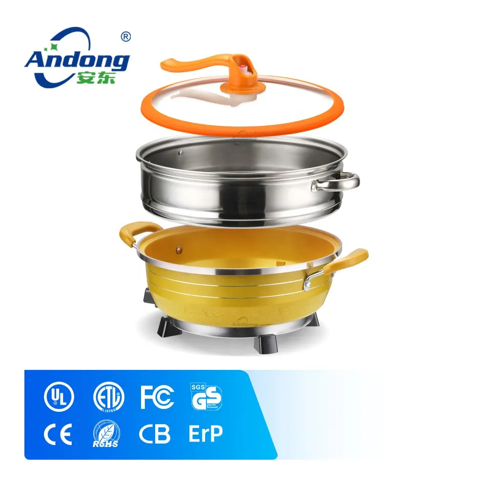 Andong-vaporizador eléctrico de acero inoxidable para alimentos, vaporizador de maíz dulce para cocinar