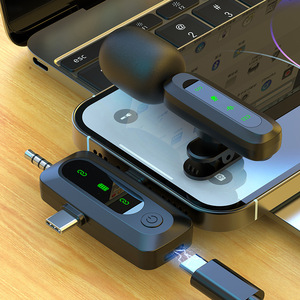 携帯電話用の新しいJ3スリーインワンワイヤレスカラークリップマイク無線ノイズリダクション付きクリアオーディオ - Product Image 1