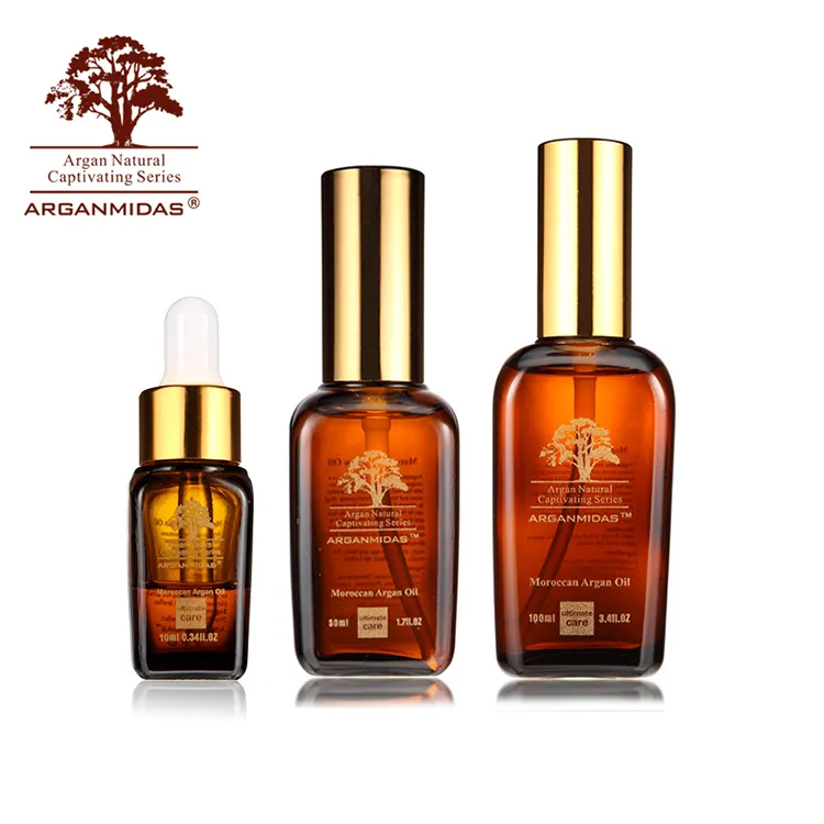 Arganmidas Laisse les cheveux brillants et lisses huile d'argan bio riche en vitamines miel nourrissant sérum de soin capillaire en thaïlande