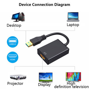 USB 3.0 <strong>to</strong> <strong>HDMI</strong> Adaptor 1080p 4K Compatible Converter Cable Plug and Play USB3.0 <strong>to</strong> <strong>HDMI</strong> <strong>Adapter</strong> - Product Image 2