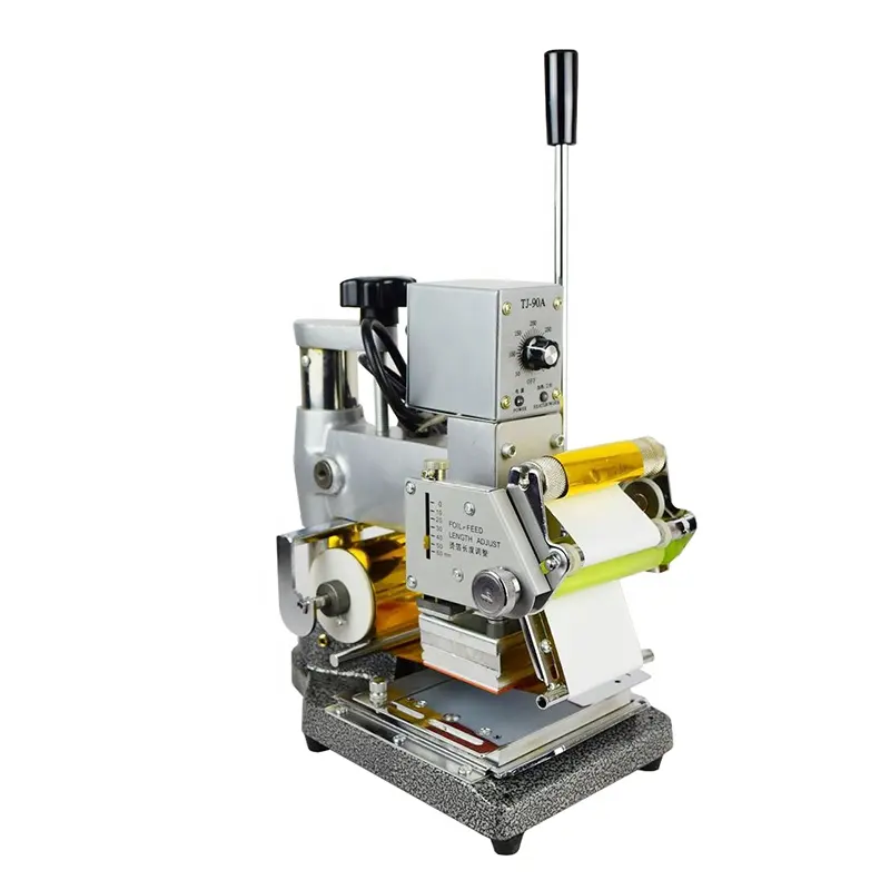 Plastic Case Card Heat Press Machine Embossing Stempelen Machine Voor Leer