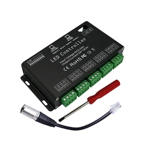Регулятор яркости DMX 512 с постоянным напряжением, 12 каналов, 5 А, декодер сигнала DMX512, RGB светодиодный браслет-контроллер для светодиодного освещения