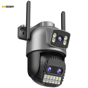 Besder 3 Lens 2.4Ghz güvenlik kamerası güvenlik gece görüş tam renkli hareket algılama Mi kamera 360 ev güvenlik - Product Image 1