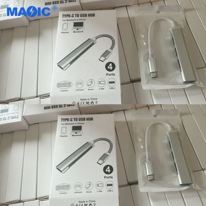计算机硬件软件迷你C型至USB 3.0 2.0适配器扩展器USB集线器3.0 4个端口 - Product Image 2
