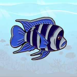 Toptan hiçbir Minimum özel Metal sevimli balık kalamar köpekbalığı arkadaşlar sert emaye yaka iğnesi için deniz organizma sevgilisi - Product Image 4