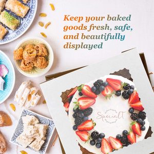 Tall Corrugated White Tall 14 Inch 14x10x4 Cake <strong>Box</strong> 10*10*2.5 Cake Boxes 10x10x8 9 Inch Gift <strong>Box</strong> With Clear Window - Product Image 2