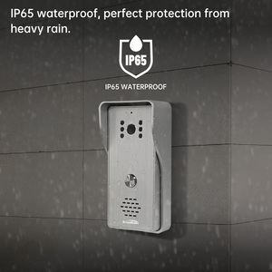 Kit de intercomunicación con cámara de timbre de vídeo de 7 pulgadas, desbloqueo de 2 puertas, sistema de teléfono de puerta de 4 colores con pantalla táctil para seguridad del hogar - Product Image 6