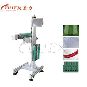 Schnelle Geschwindigkeit Datum Chargen codier maschine Faser Co2 Online Flying Laser Jet Drucker für Glas Plastik flasche - Product Image 3