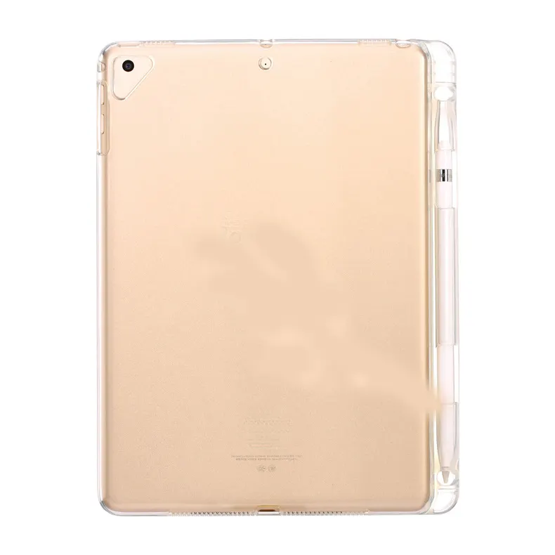 for ipad pro clear tpu case with pencil holder