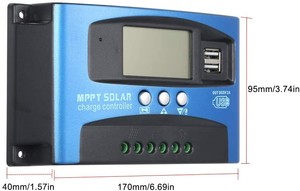 In magazzino regolatore di carica solare PWM 100A 60A 50A 40A 30A regolatore di energia solare 12V 24V Auto Dual USB Display LCD scarica di carico - Product Image 3