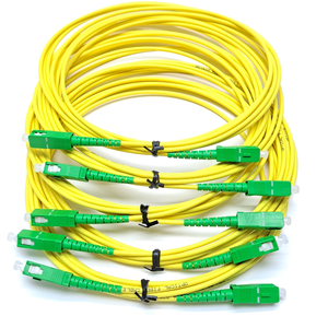 Puente de fibra óptica FTTH con conector SC APC 1/2/3/5/10M Cable de conexión Simplex monomodo Cable de PVC /LSZH - Product Image 1