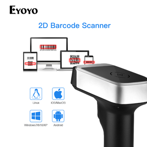 Eyoyo EY-1900 Portable Handheld 3 in 1 USB Wired 2.4G BT Bluetooth Wireless 1D 2D Barcode Scanner Gun for PDF417 <strong>Data</strong> <strong>Matrix</strong> UPC - Product Image 2