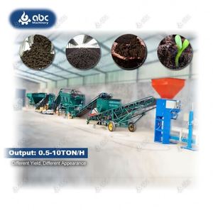 Máquina de pellets de fertilizante de estiércol de caballo orgánico de estiércol de vaca completo multifuncional para hacer abono de estiércol animal