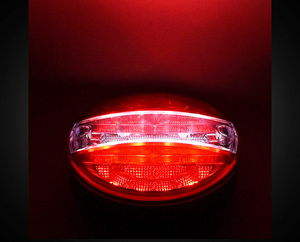 Factory <strong>Cheap</strong> Price 12-24V <strong>Red</strong>/Amber <strong>Red</strong>/White <strong>LED</strong> 5.5&quot; Inch Round Truck Trailer Brake Stop Turn Signal Tail Light - Product Image 6