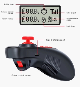 HOTRC 6CH 2.4G RC Boat trasmettitore DS-600 LCD telecomando F-06A ricevitore PWM tensione/segnale di ritorno 4-9V modello di nave giocattolo per auto - Product Image 5