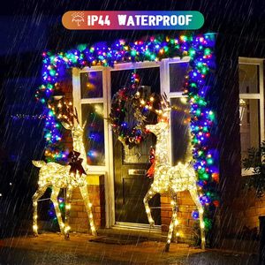 मल्टीकोर सौर क्रिसमस लाइट rgb रंग बदल सौर स्ट्रिंग रोशनी बाहरी जलरोधी घर परी प्रकाश स्ट्रिंग - Product Image 6