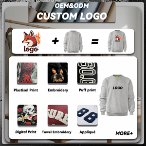 2025 mùa đông thời trang nam tùy chỉnh 100% cotton 400g looped Crew Neck SWEATSHIRT - Product Image 4