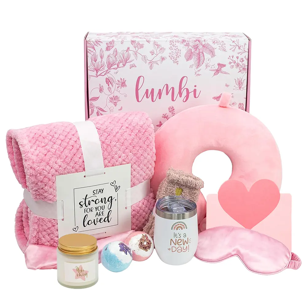 Nuovo articolo vendita calda matrimonio rosa regalare con coperta bomba da bagno calza 9 pezzi personalizzano nuove idee set regalo per uomo e donna