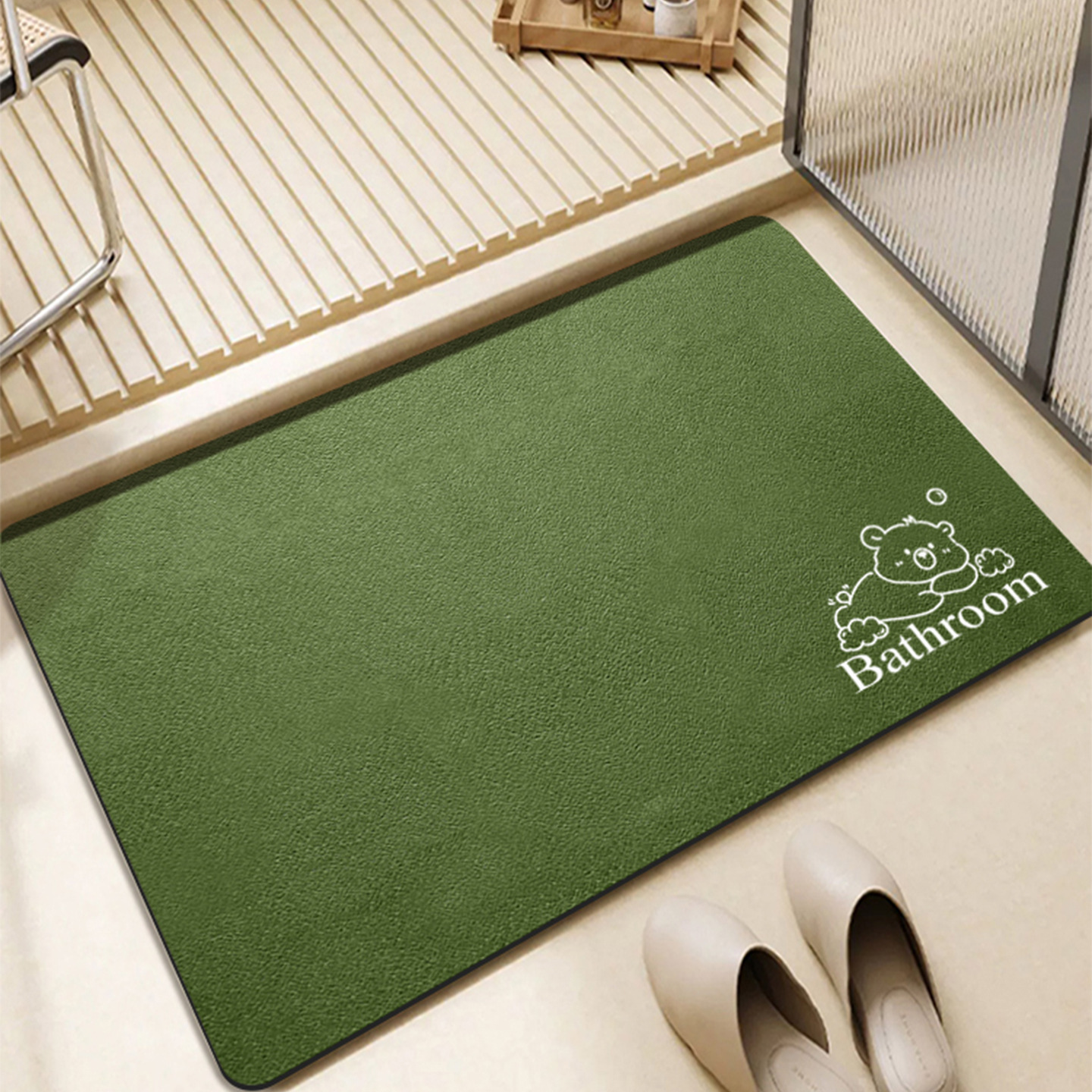 Fruit vert - Bain d'ours marron