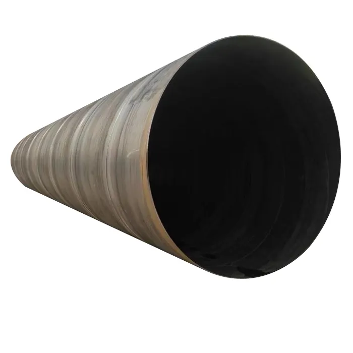 SSAW 40 API 5l 3lpp aço revestido espiral tubo soldado Pilhas Grande Diâmetro Carbono Ms Soldada Steel Pipe para Água Óleo