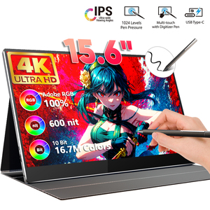 15.6 Inch 4K Touch LCD Touchscreen Portable Monitor with HDR 3840*2160 Screen Resolution Laptop Extender Touchscreen Features - Product Image 1