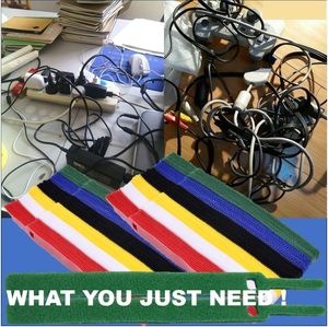 Eco-friendly Nylon Back to Back Hook and <strong>Loop</strong> Cable Strap Reusable Hook <strong>Loop</strong> Tape <strong>Cord</strong> Organizer - Product Image 6