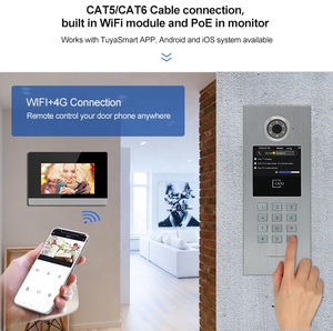 4 Apartment <strong>Audio</strong> <strong>Intercom</strong> <strong>Systems</strong> with Keypad for Apartment <strong>Buildings</strong> , Intelligent <strong>Building</strong> <strong>Intercom</strong> <strong>System</strong>