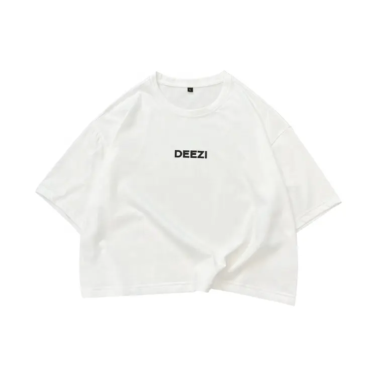 Custom 100 Katoen Blanco T-Shirt Met Logo Zeefdruk T-Shirt Crop Top Sexy T-Shirt Voor Vrouwen