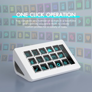 Visual Stream Deck <strong>Keyboard</strong> <strong>Lcd</strong> Button 15 Keys Live Content Creation <strong>Controller</strong> Custom Button for Windows/Macos/Audroid/Ios Gift - Product Image 3
