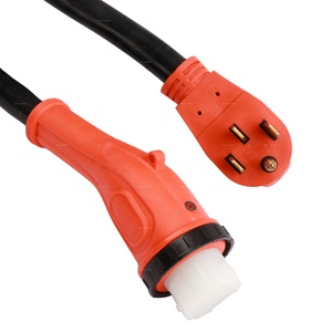 NEMA 14-50P için SS2-50R büküm kilit konektörü 30 FT 125/250V 50 Amp 50A için jeneratör kablosu güç giriş kutusu ev